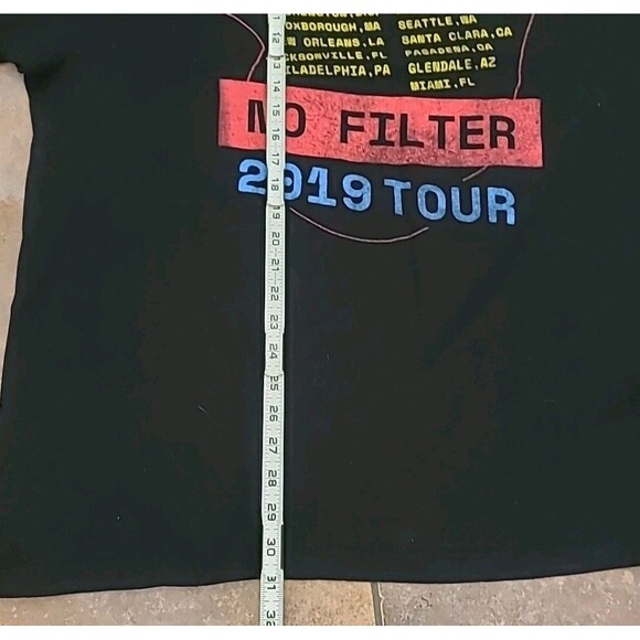 The Rolling Stones 2019 No Filter Tour T-Shirt w/ Tour Dates Big Tall Merch - Picture 7 of 7